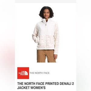 The North Face Women's White and Tan Snow Jacket